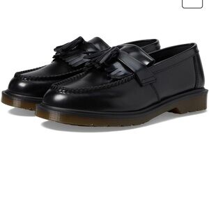 Dr. Martens Adrian Smooth Leather Tassel Loafers Classic Black Tassel Loafers